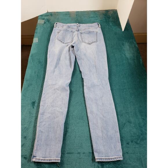 Old Navy Jeans Size 2 Womens Blue Pants Ladies Stretch Mid Rise Pop Icon Skinny - Picture 11 of 12